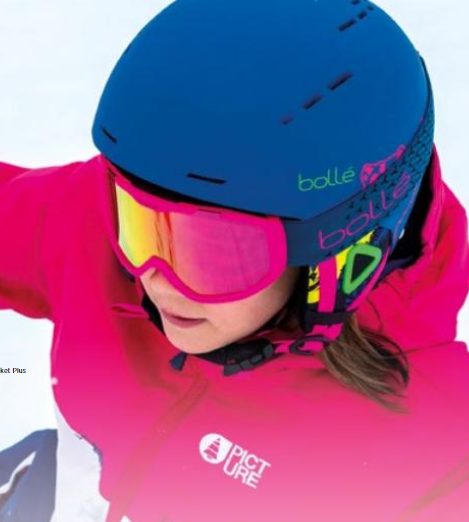 Bollé Masque de Ski Enfant Rocket Plus Matte Dark Grey & Orange Sunrise
