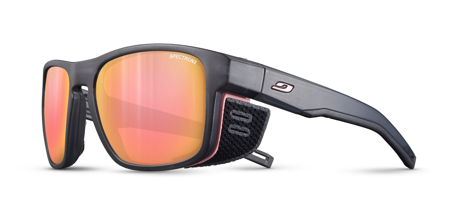  Julbo Shield Mountain Sunglasses, Black/Black Frame