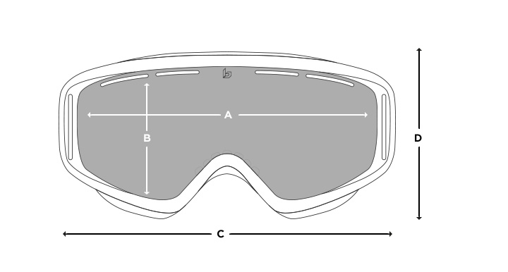 Spy Ski goggle measurements