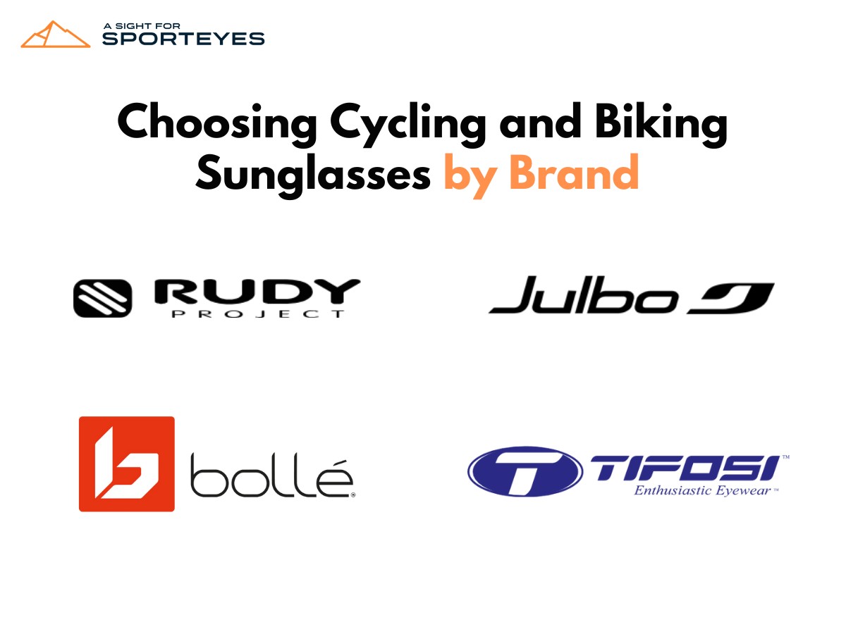 Brand logo of cycling sunglasses