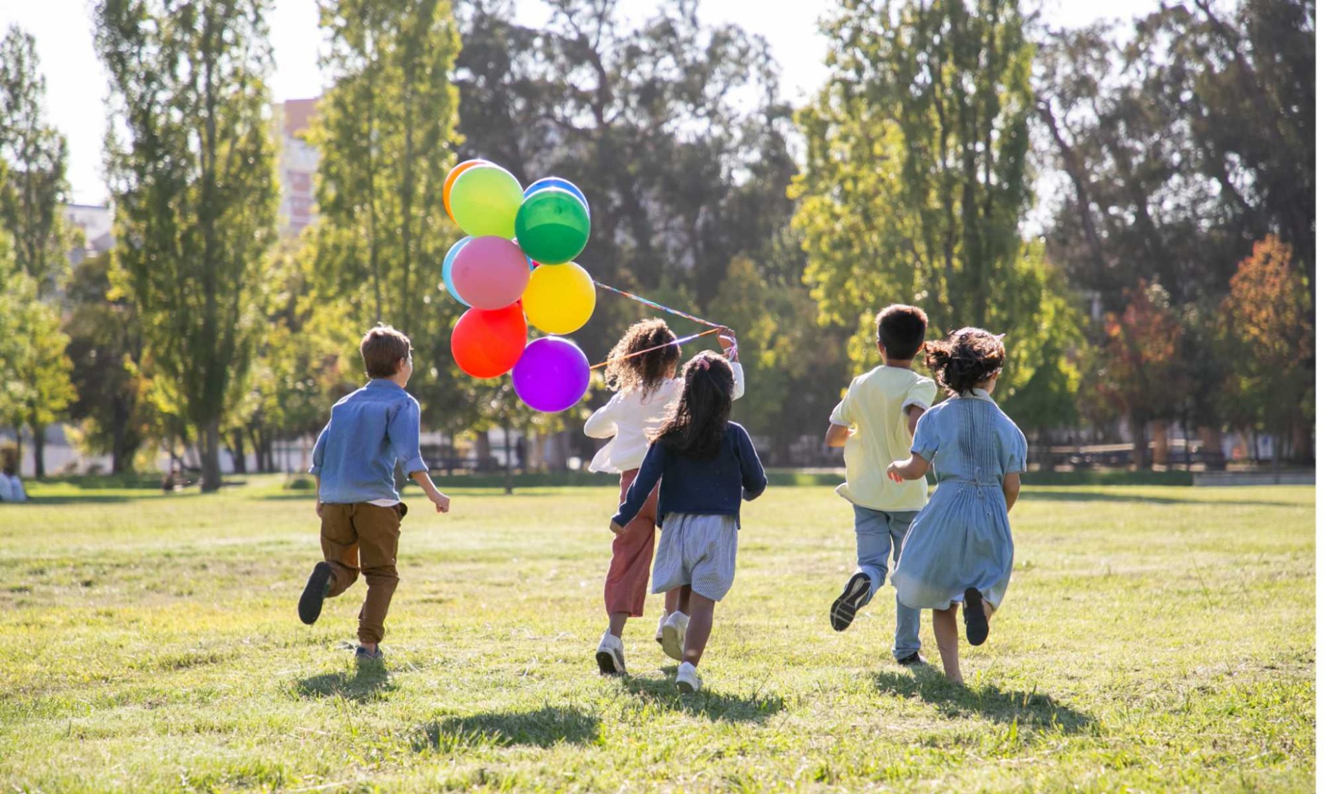  Group of kids Running