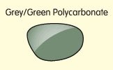 Green polycarbonate lenses