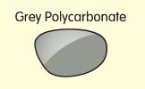 Gray polycarbonate lenses