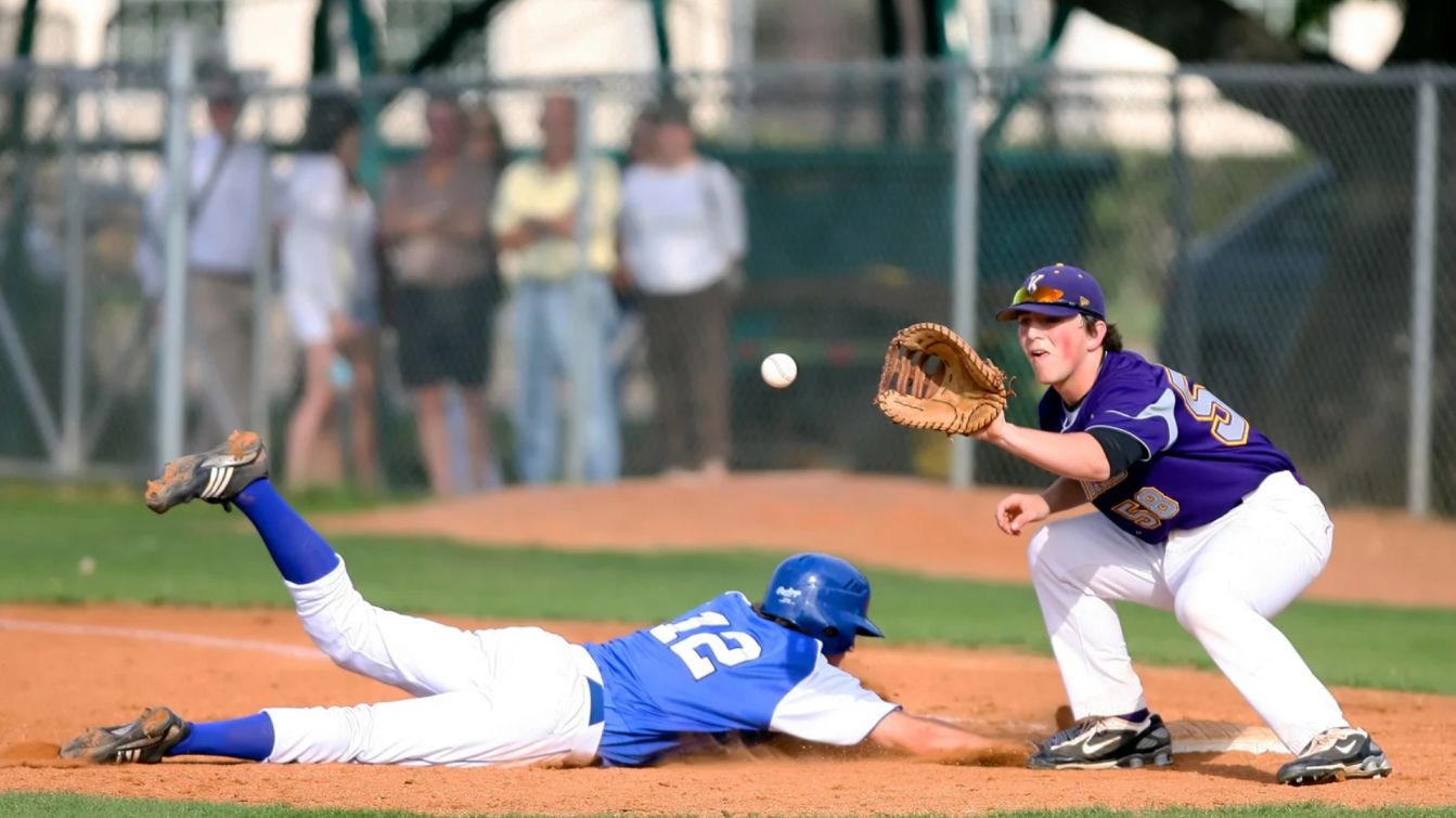 Player sliding on the ground