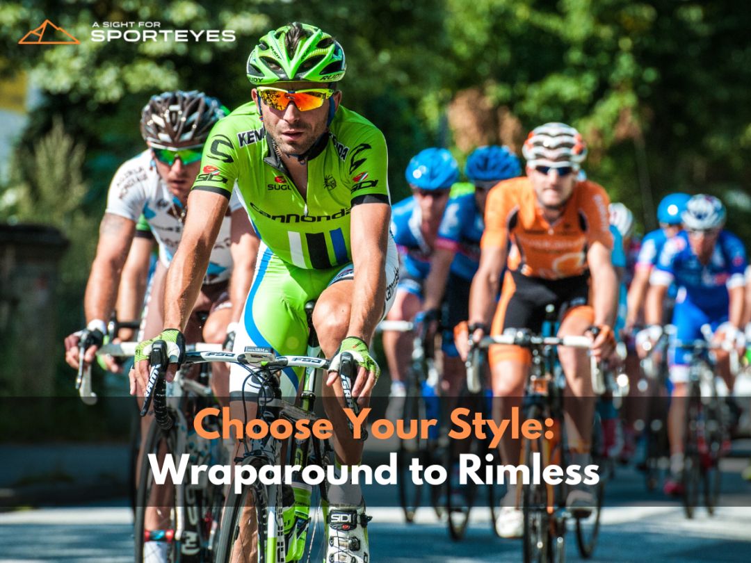 Group of people riding bicycles while wearing sunglasses