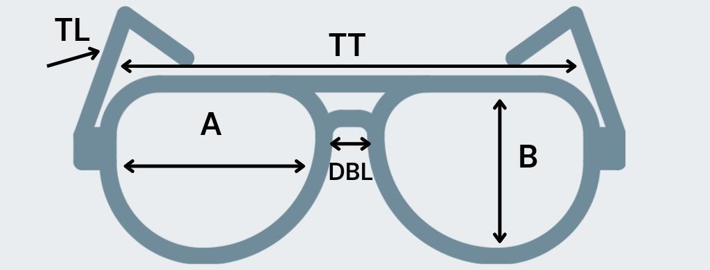 how to measure eyesize of glasses